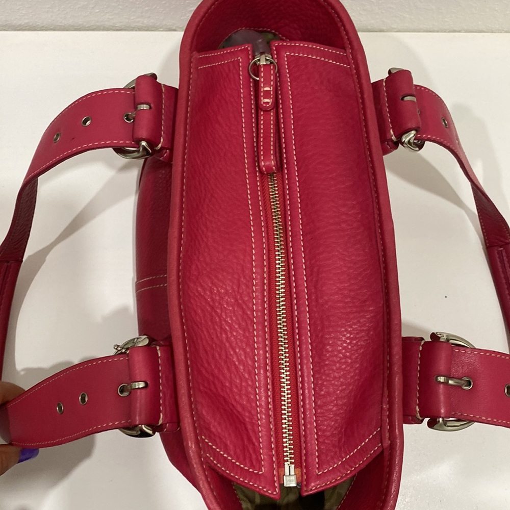 Coach Vintage Pink Purse Soho Satchel J04S-4295 Bag RARE Color - Picture 5 of 14